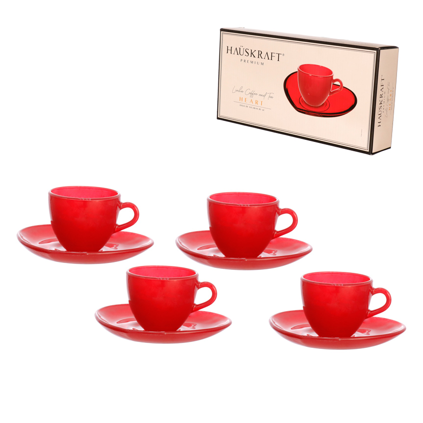 Jogo de X&iacute;caras para Caf&eacute; He Vermelho image number 3