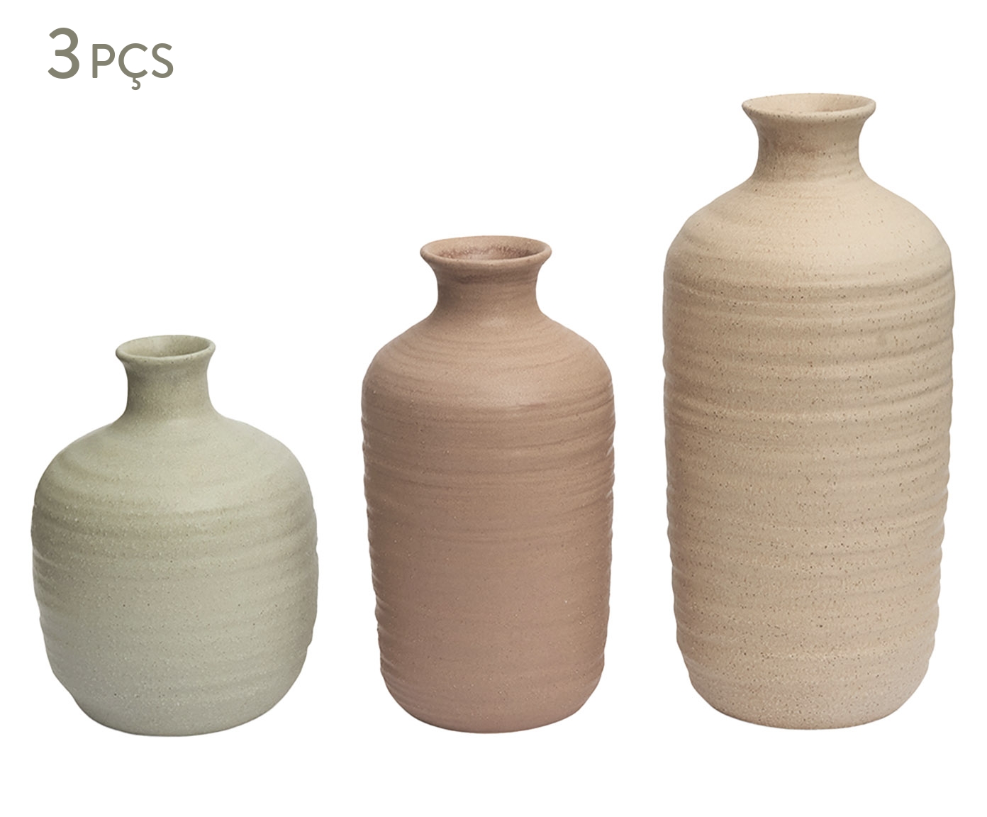 Kit Vasos em Cer&acirc;mica Athenas - image 0