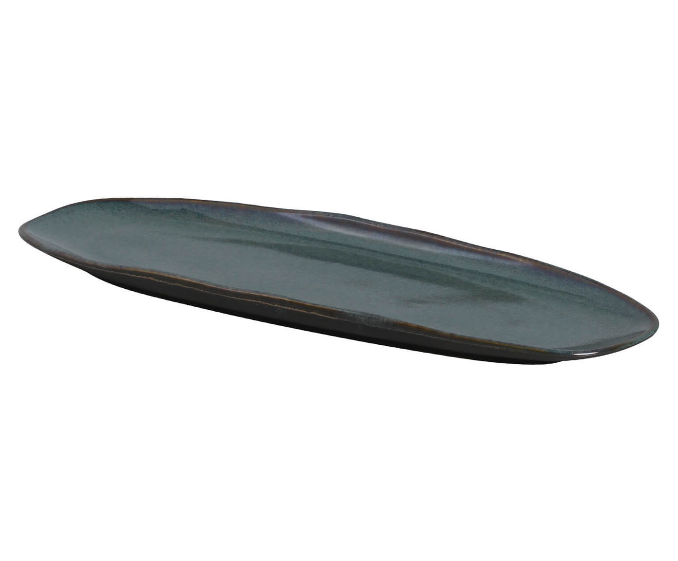 Jogo de Travessas Oval Rasa Org&acirc;nico Oceano Azul - image 1