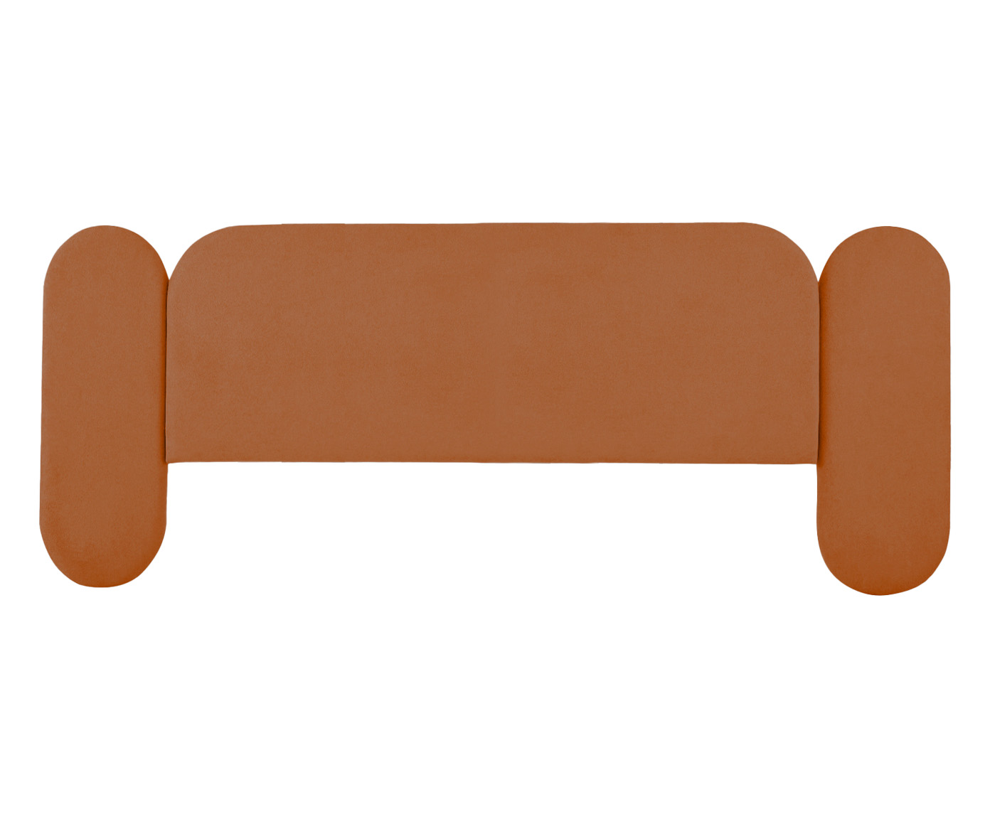 Cabeceira em Boucle Aveludado Arco Embrace Terracota image number 1