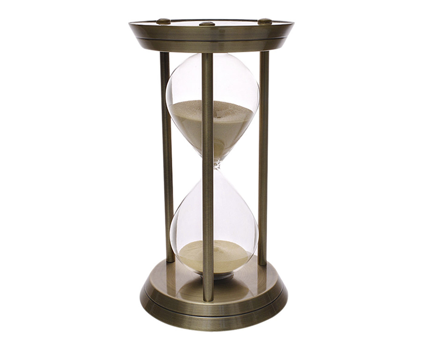 Ampulheta em Metal Emma I com Areia Bege - image 0