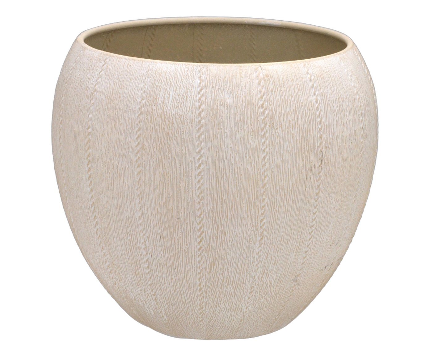 Cachepot Decorativo Folira Creme image number 0