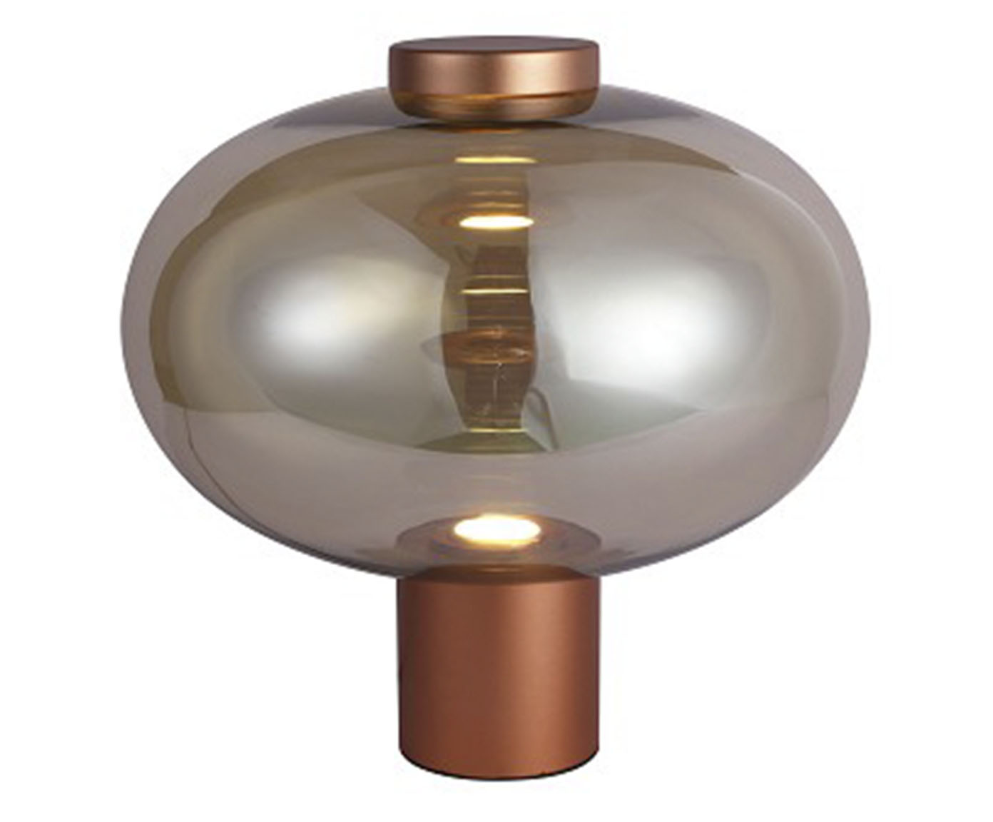 Abajur em Led 1W Mirage Cobre e Champanhe Bivolt image number 0
