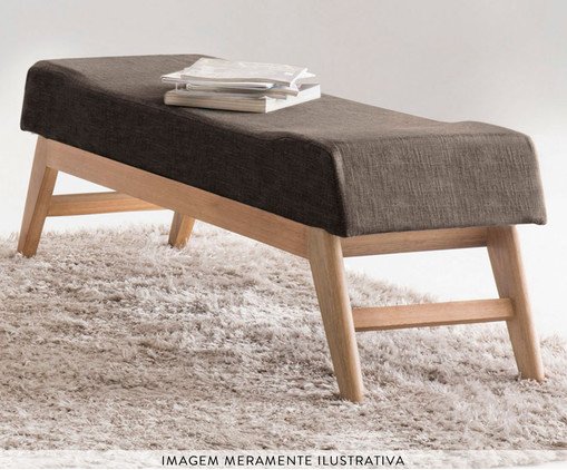 Recamier Marrom com Base Natural Horus Marrom - image 1