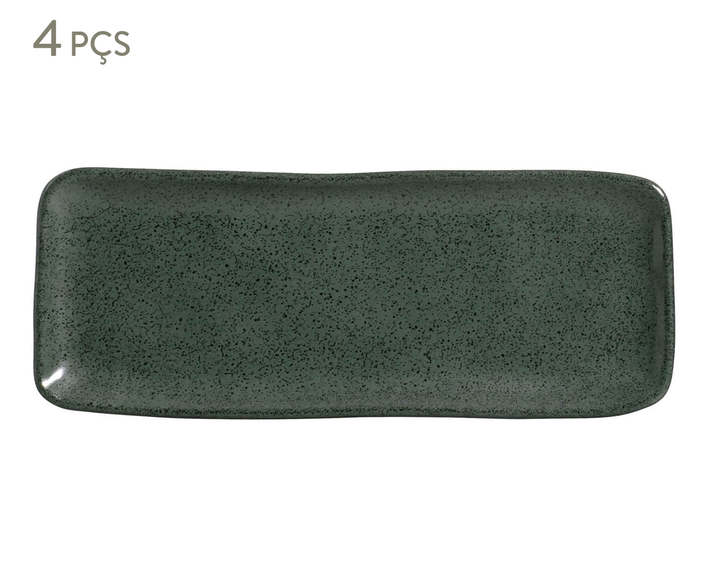 Jogo de Travessas Retangular Org&acirc;nico Greenery Verde image number 0