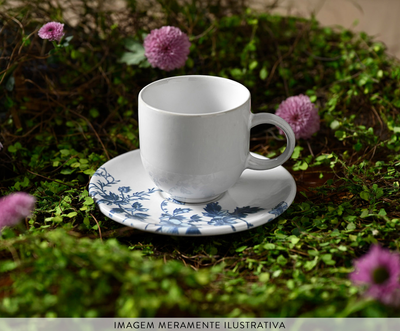 Jogo de X&iacute;caras para Caf&eacute; Coup Stoneware Toile image number 1