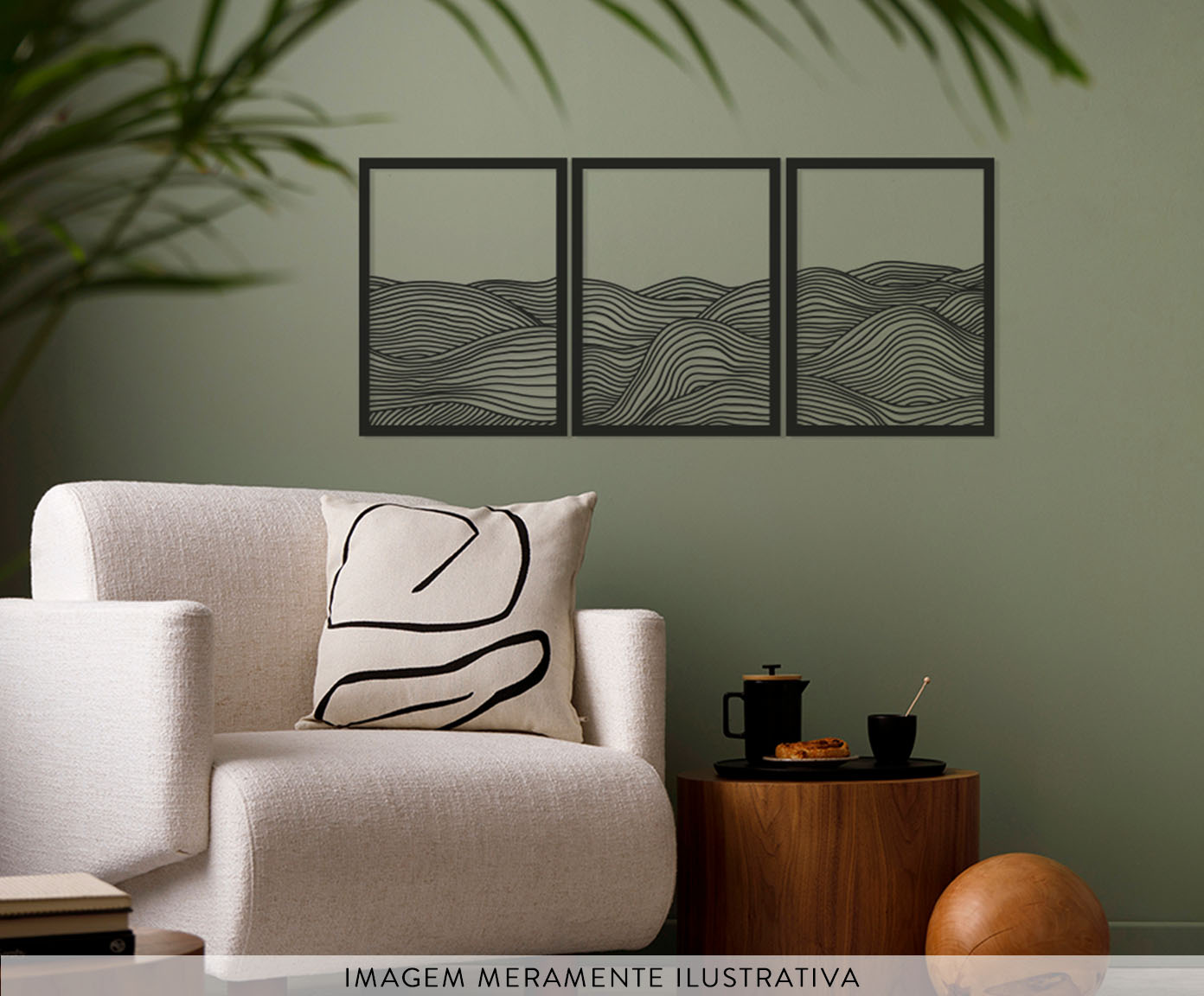 Jogo Quadros Vazados Waves - image 1