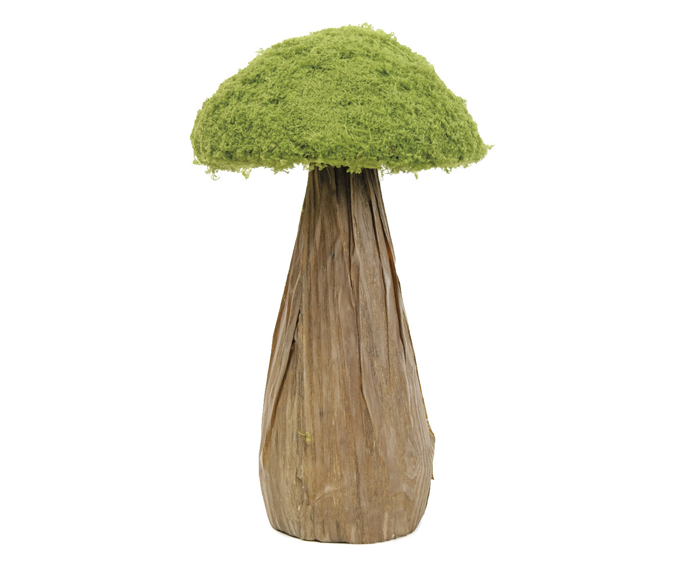 Cogumelo Decorativo com Grama Rustic Verde e Marrom image number 0