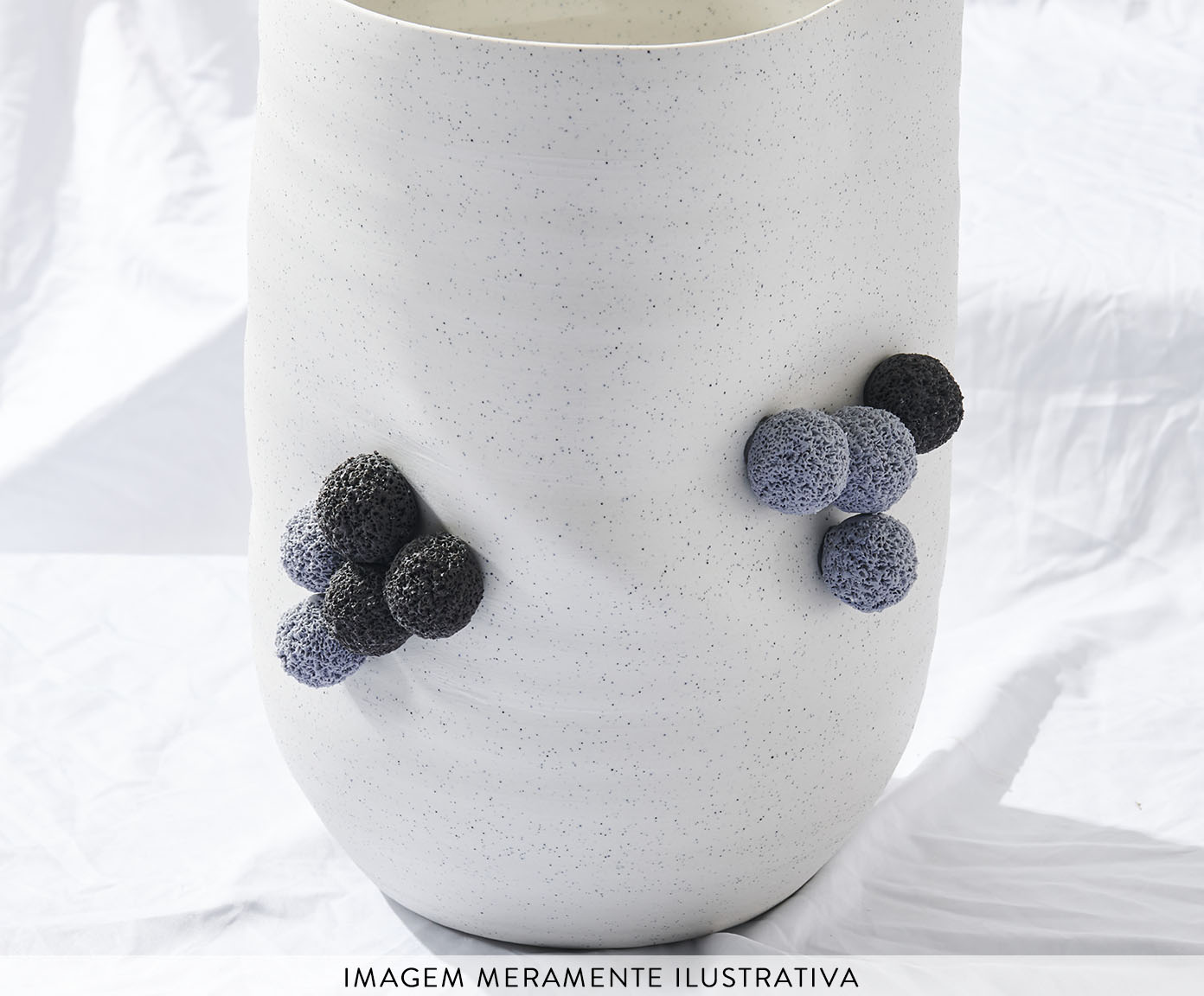 Vaso Ara&iacute;ba Branco image number 1