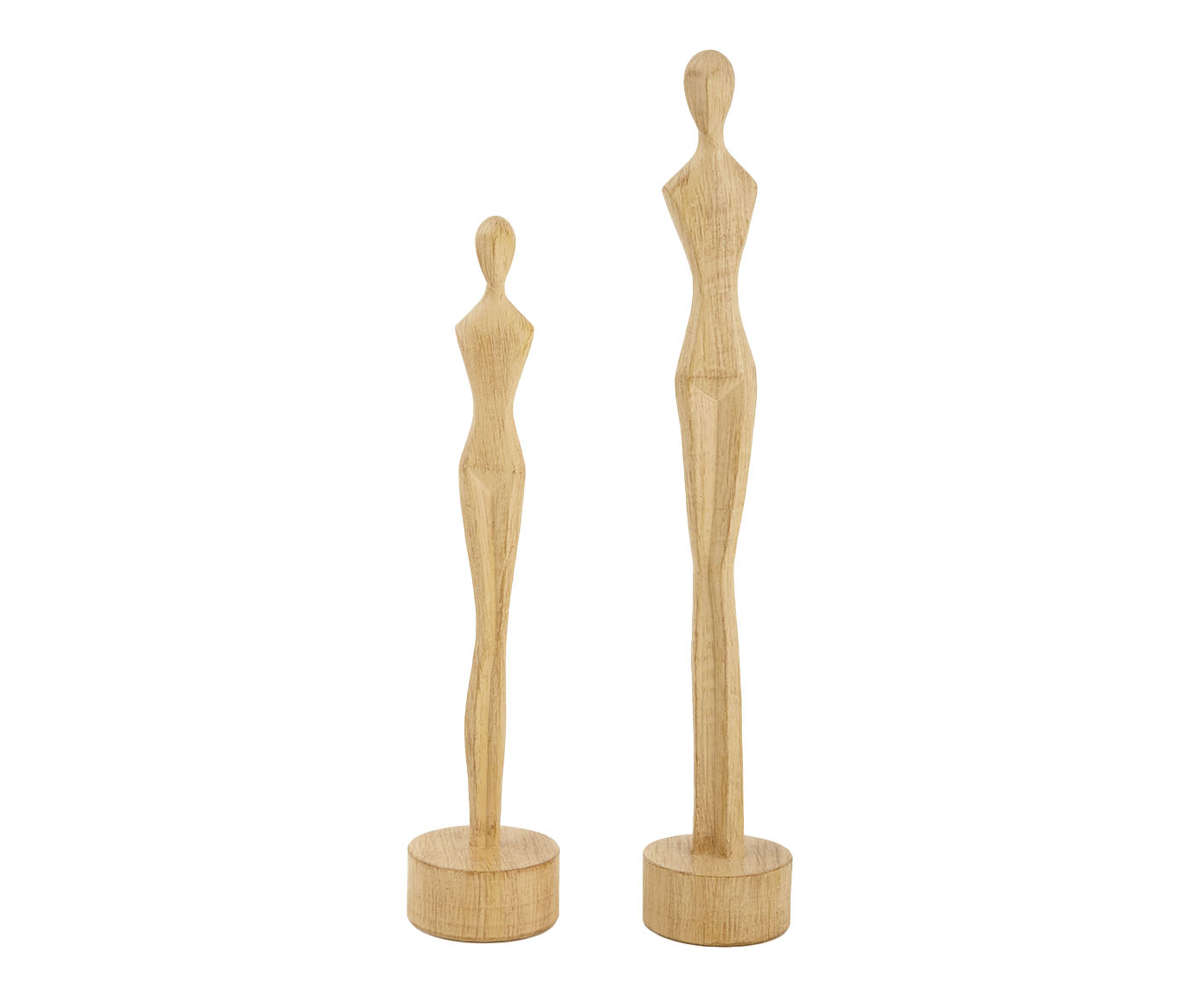 Jogo de Adorno Decorativos Pessoas Bege image number 0