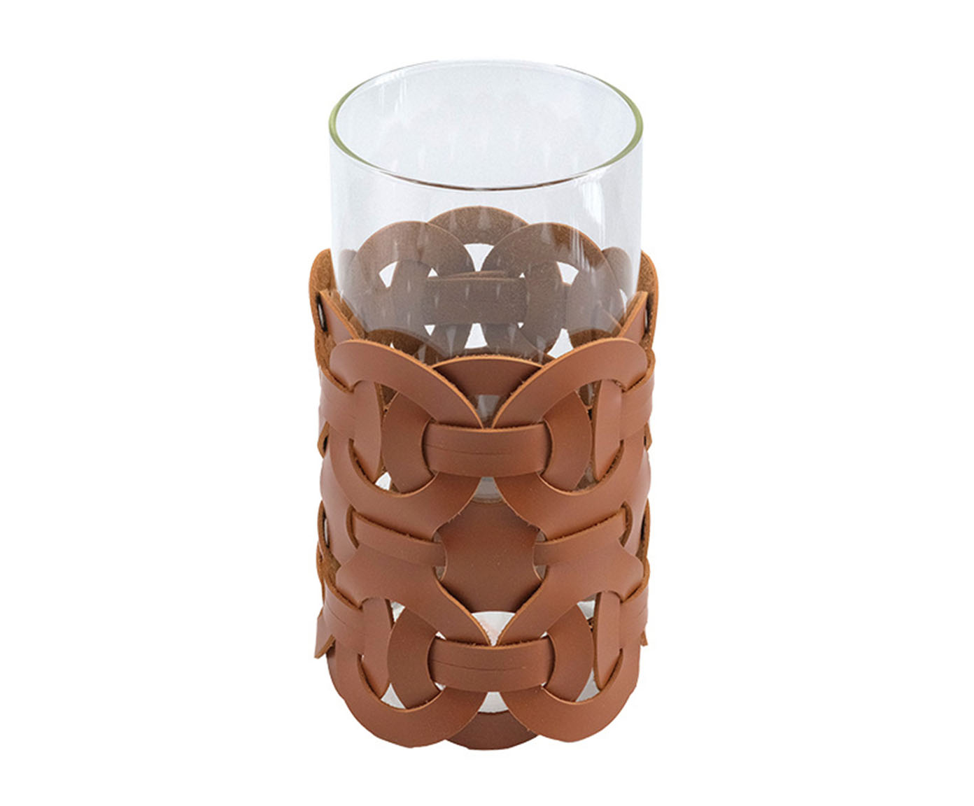 Vaso Decorativo Enlace Marrom Pequeno image number 0