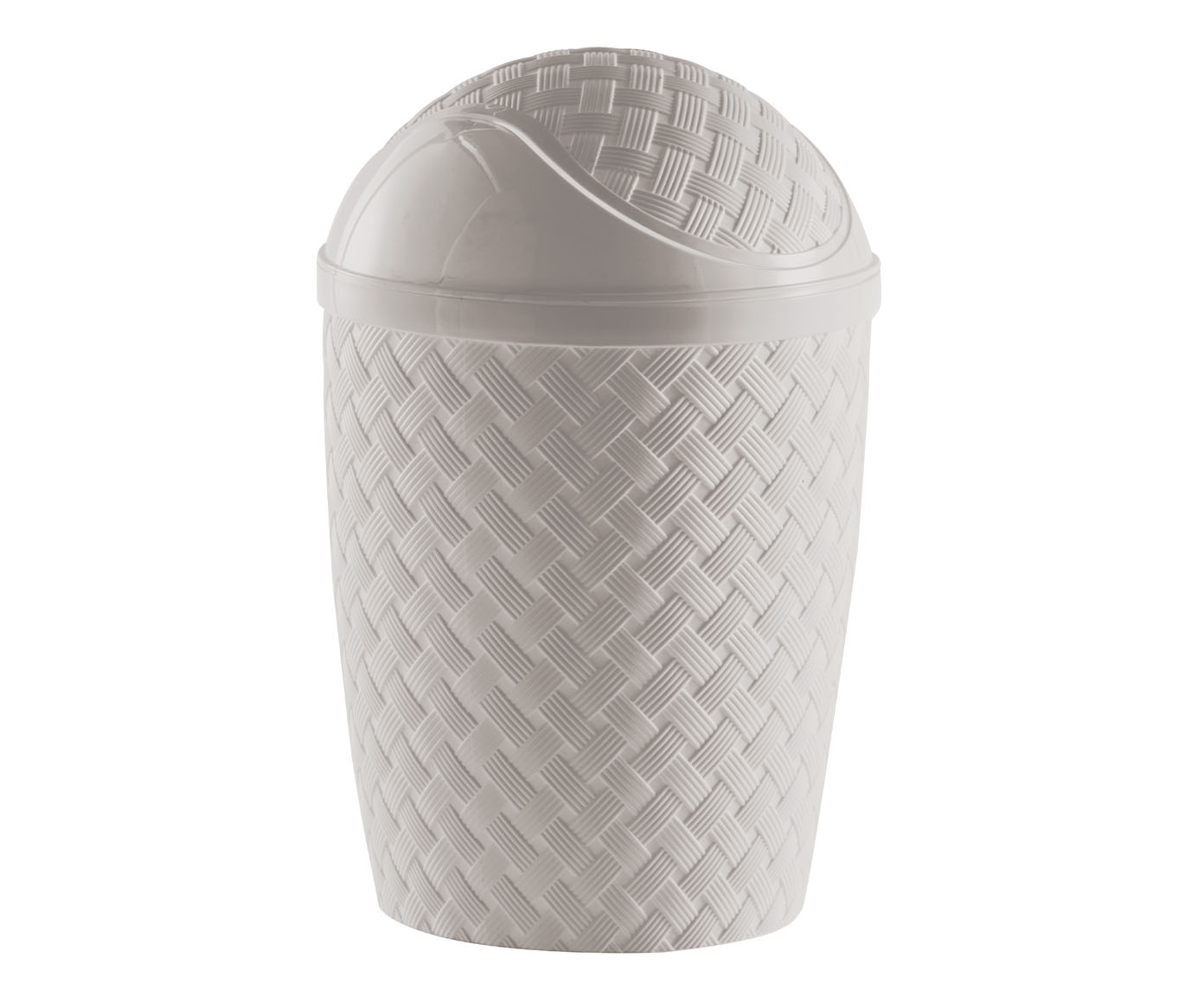 Lixeira Rattan Basculante I Creme image number 0