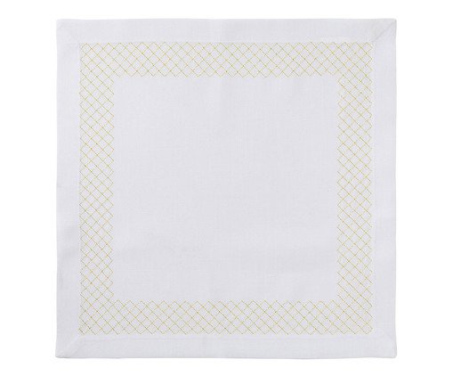 Guardanapo Grob Branco e Dourado image number 0