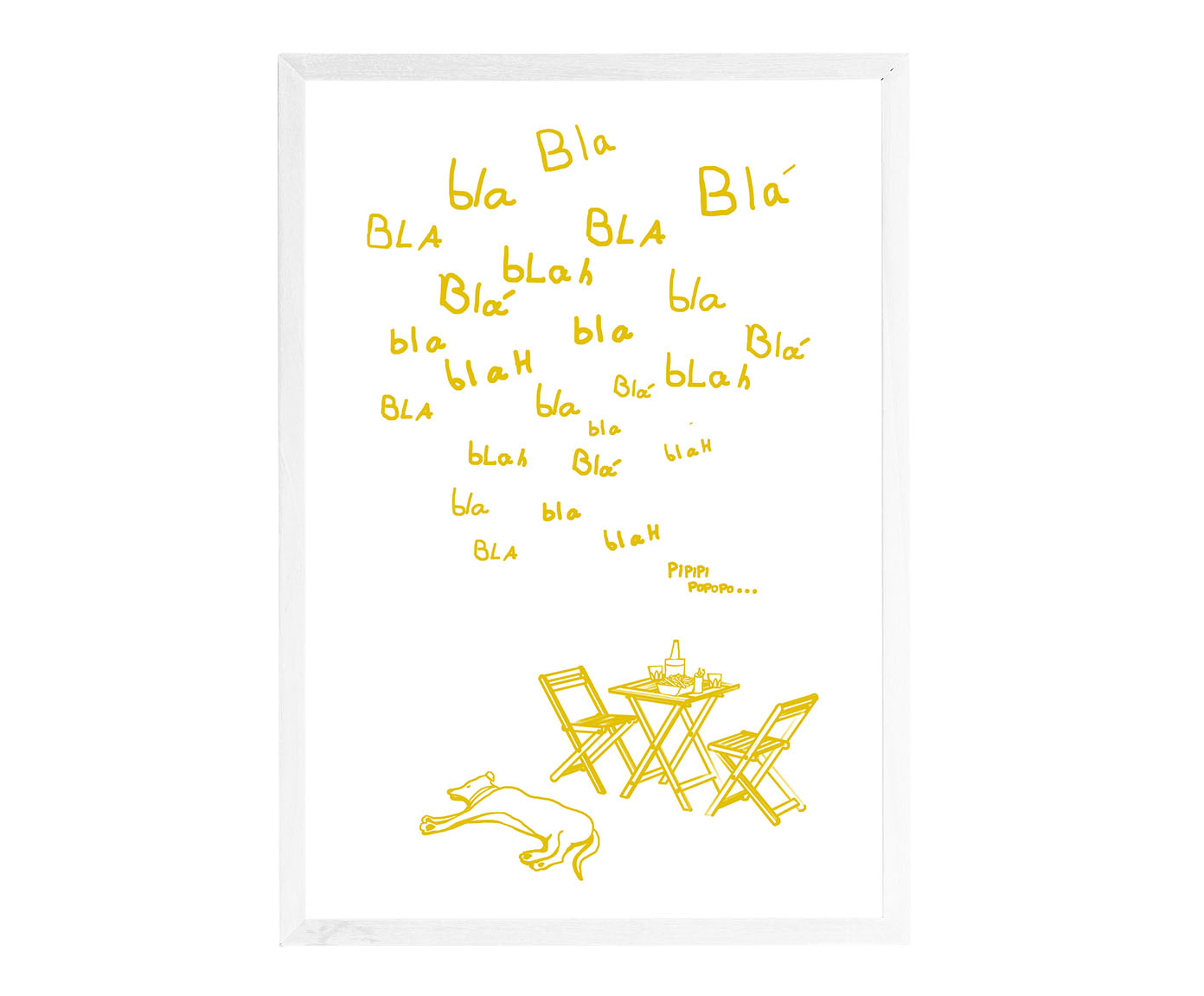 Quadro Bote-C&atilde;o Amarelo image number 0