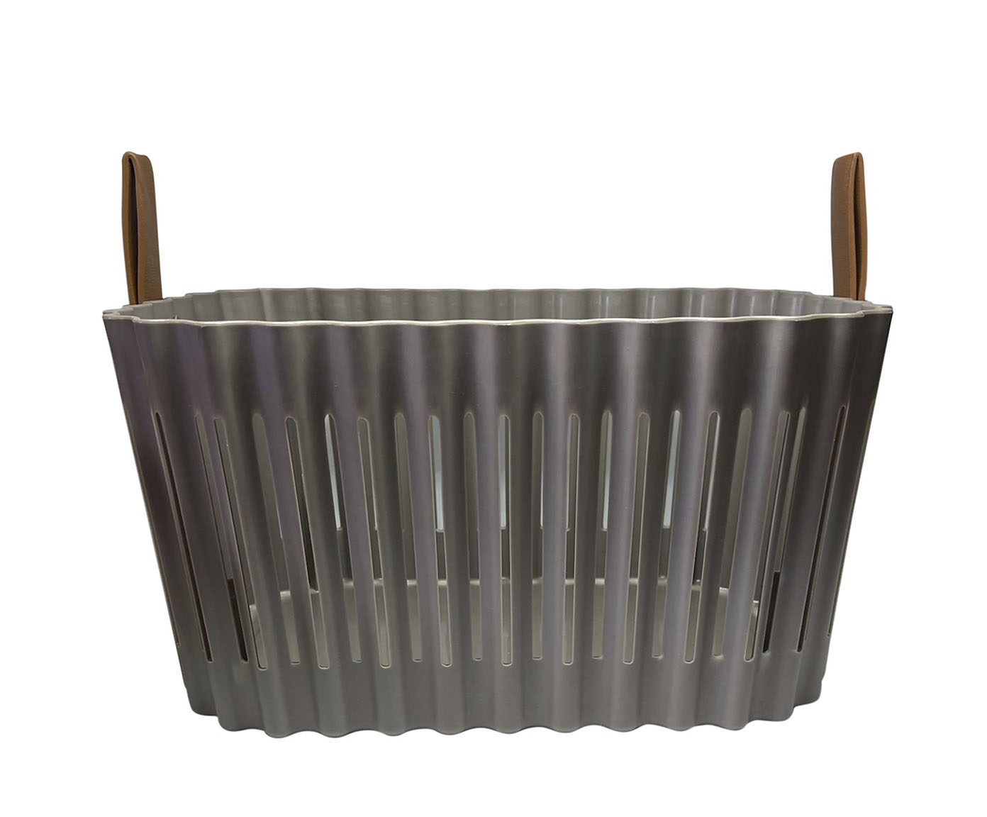 Cesta Leather Hagers Cinza - image 1