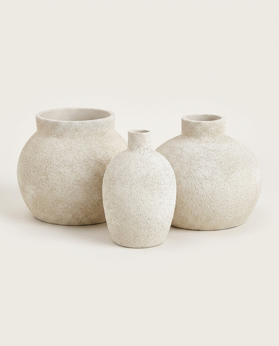 Jogo Minivasos Llanke Off White - image 0