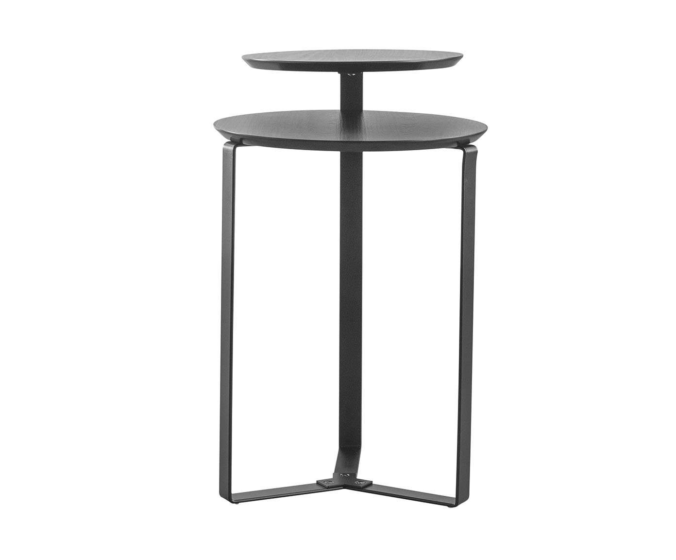 Mesa de Centro Dois Tampos Chanfrada Org&acirc;nica Nero e Preto - image 1