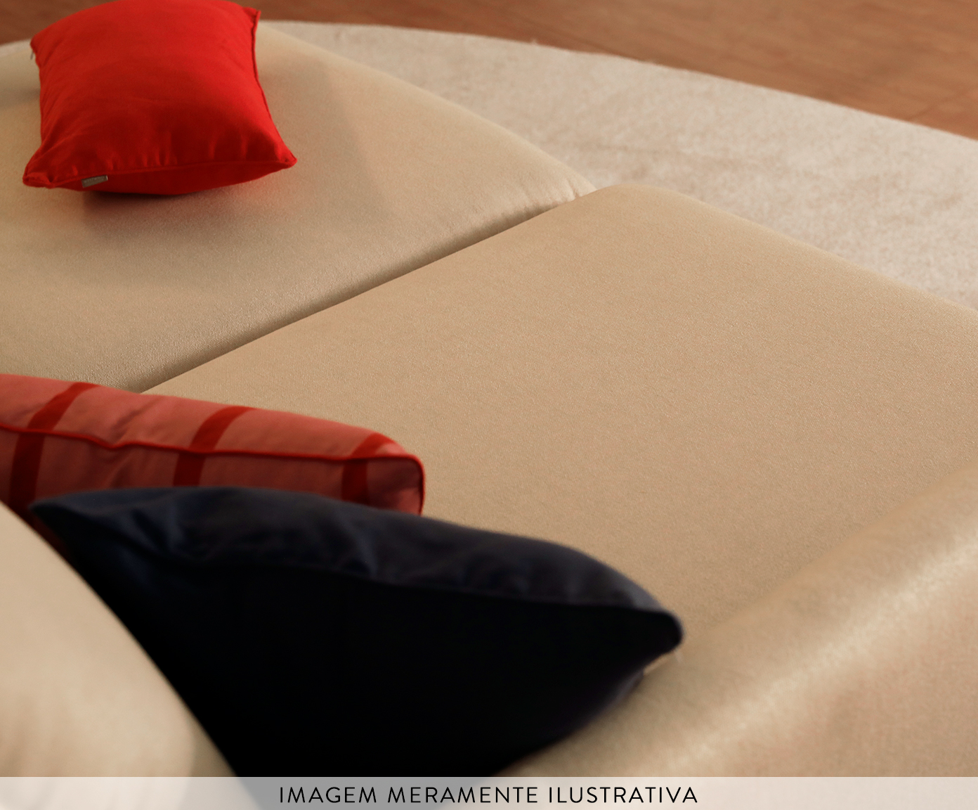 Sof&aacute; Eros em Linh&atilde;o Bege image number 12