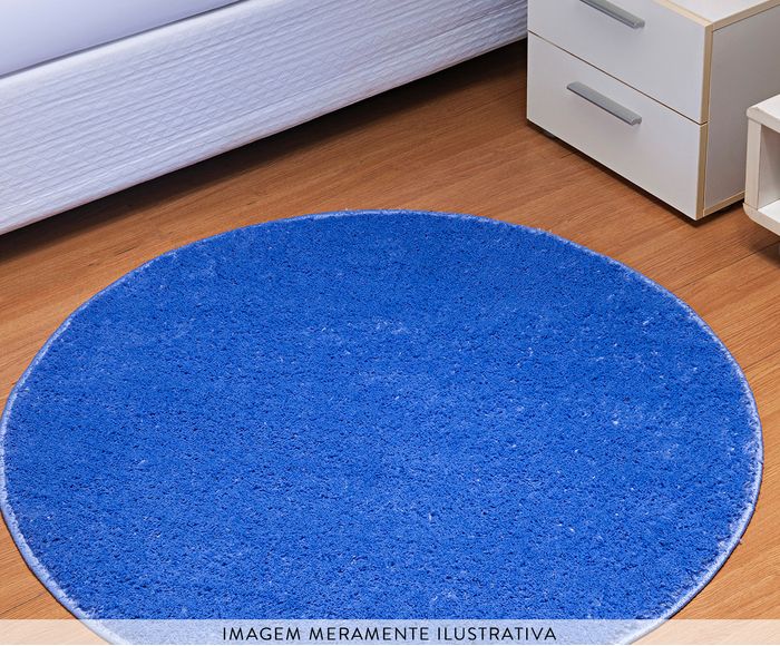 Tapete Redondo Classic Azul image number 1