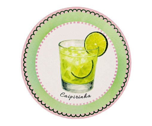 Azulejo Decorativo Redondo Caipirinha image number 0
