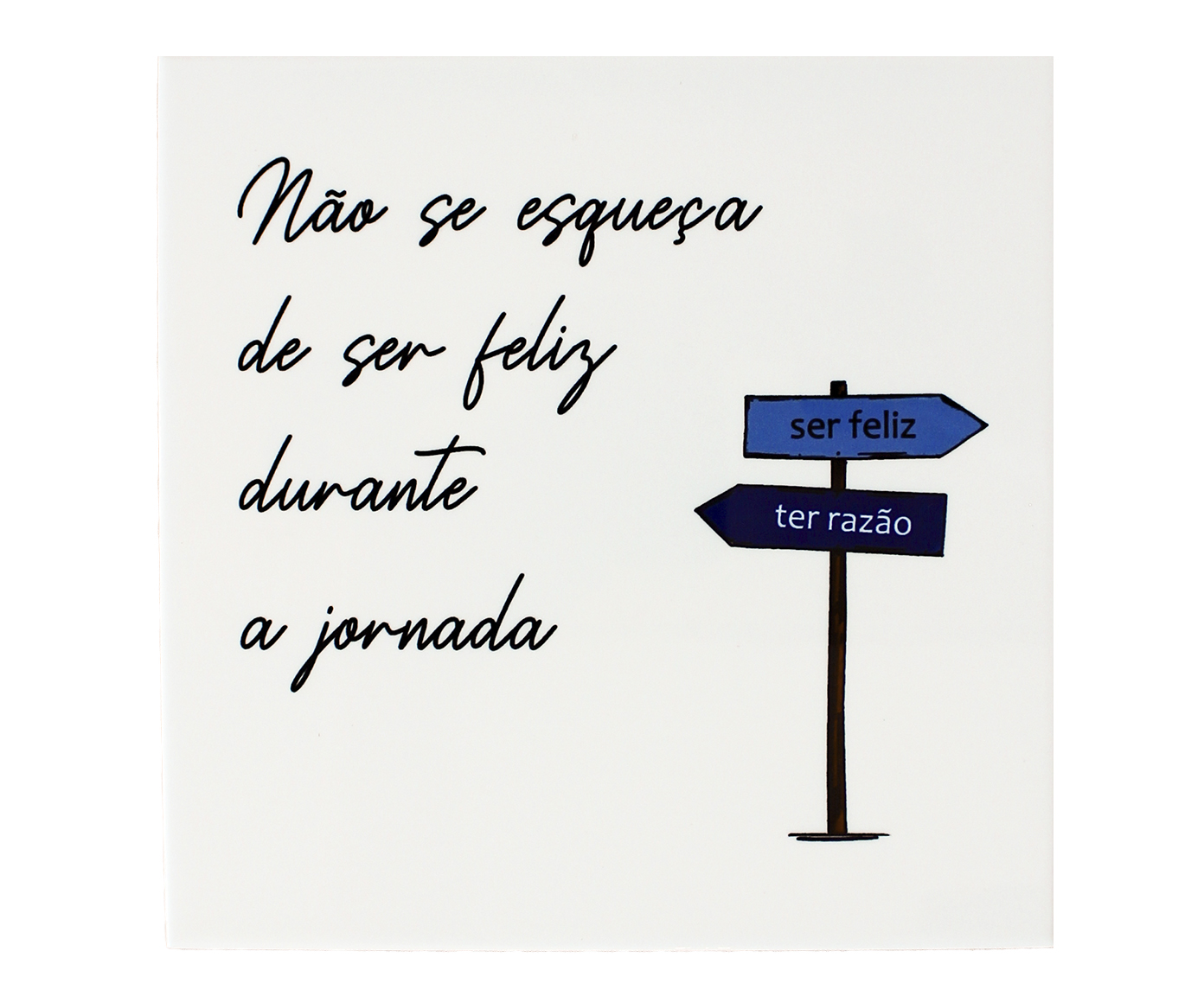 Azulejo Decorativo "Ser Feliz" image number 0