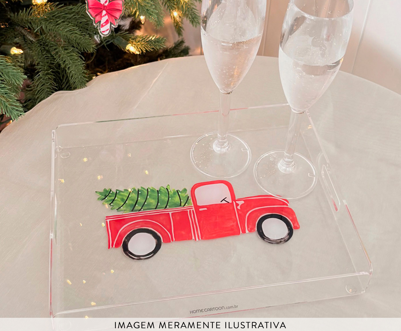 Bandeja de Acr&iacute;lico Natal Truck image number 1