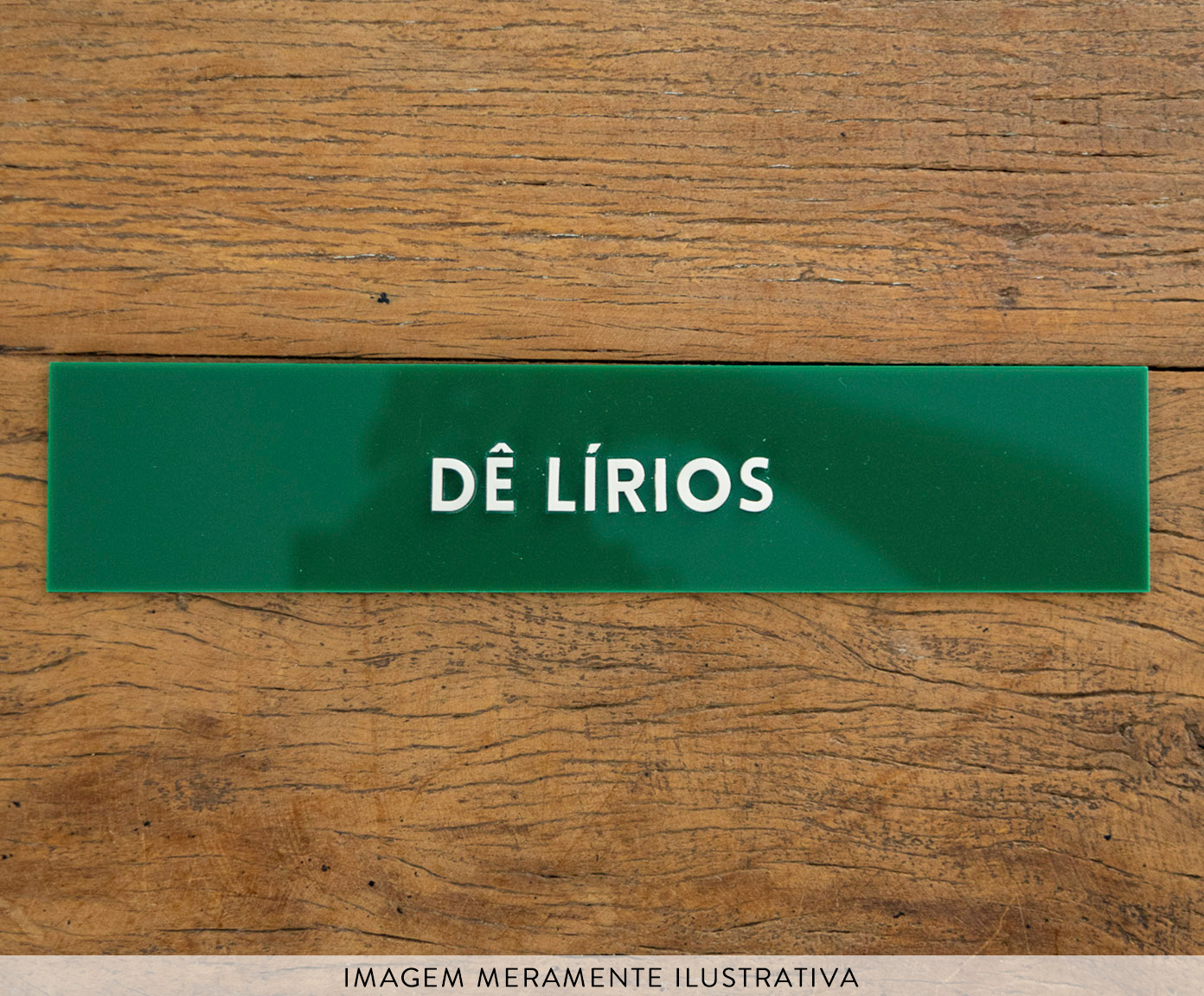 Placa Decorativa em Acr&iacute;lico "D&ecirc; L&iacute;rios" image number 1