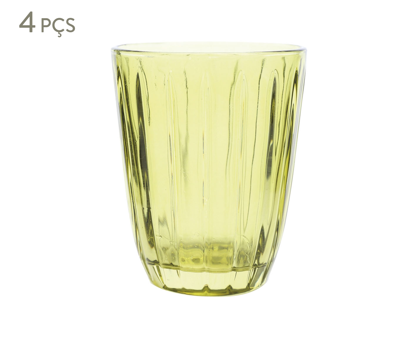 Jogo de Copos Baixos Vidro Verde - 220ml image number 0
