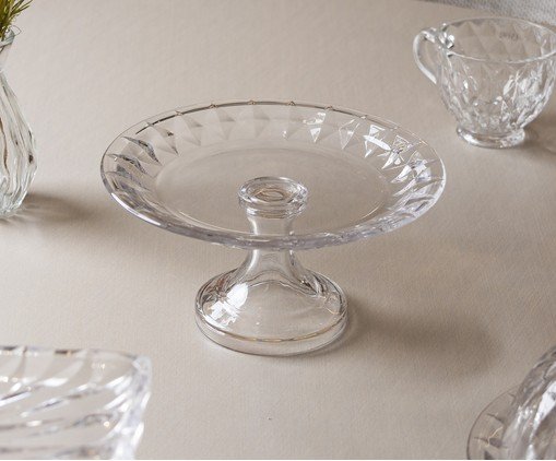 Prato em Cristal Diamond Transparente image number 3