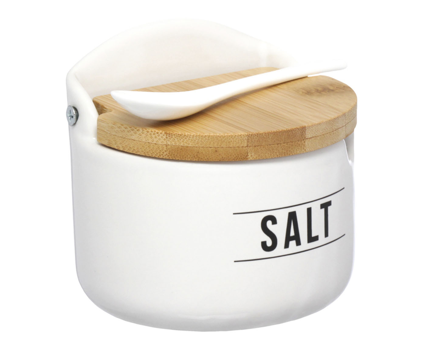 Saleiro Manhattan Salt em Porcelana Branco image number 0
