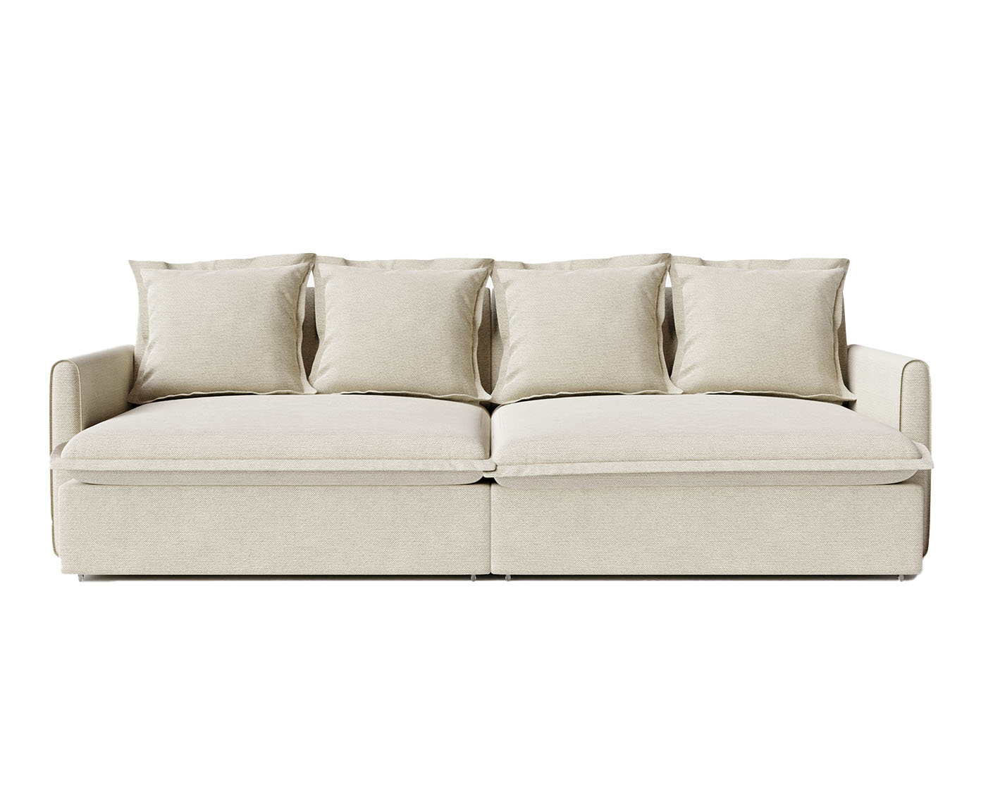 Sof&aacute; Modular de Linho Hope Cru Confort&aacute;vel image number 1