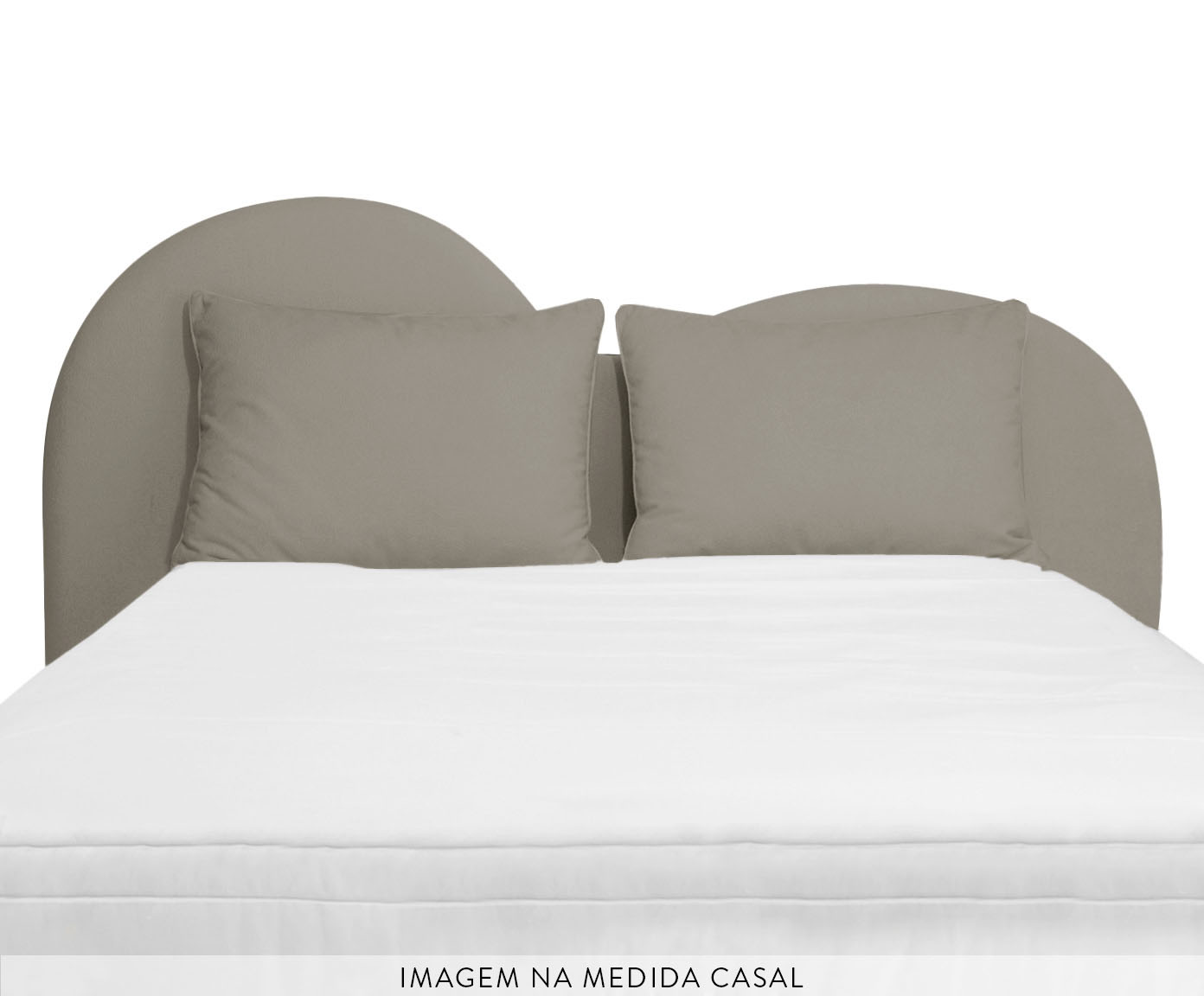 Cabeceira Com Almofad&atilde;o Pillow Em Boucle Hill Verde - image 0