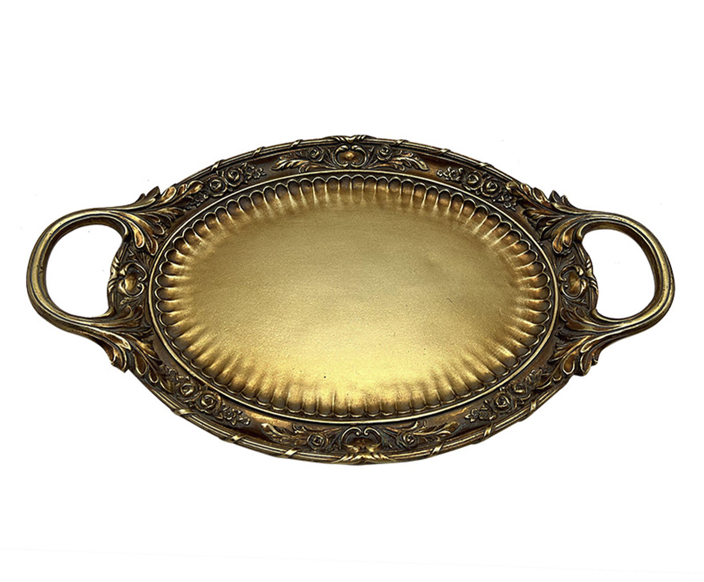Bandeja Decorativa Condotti Dourado image number 0