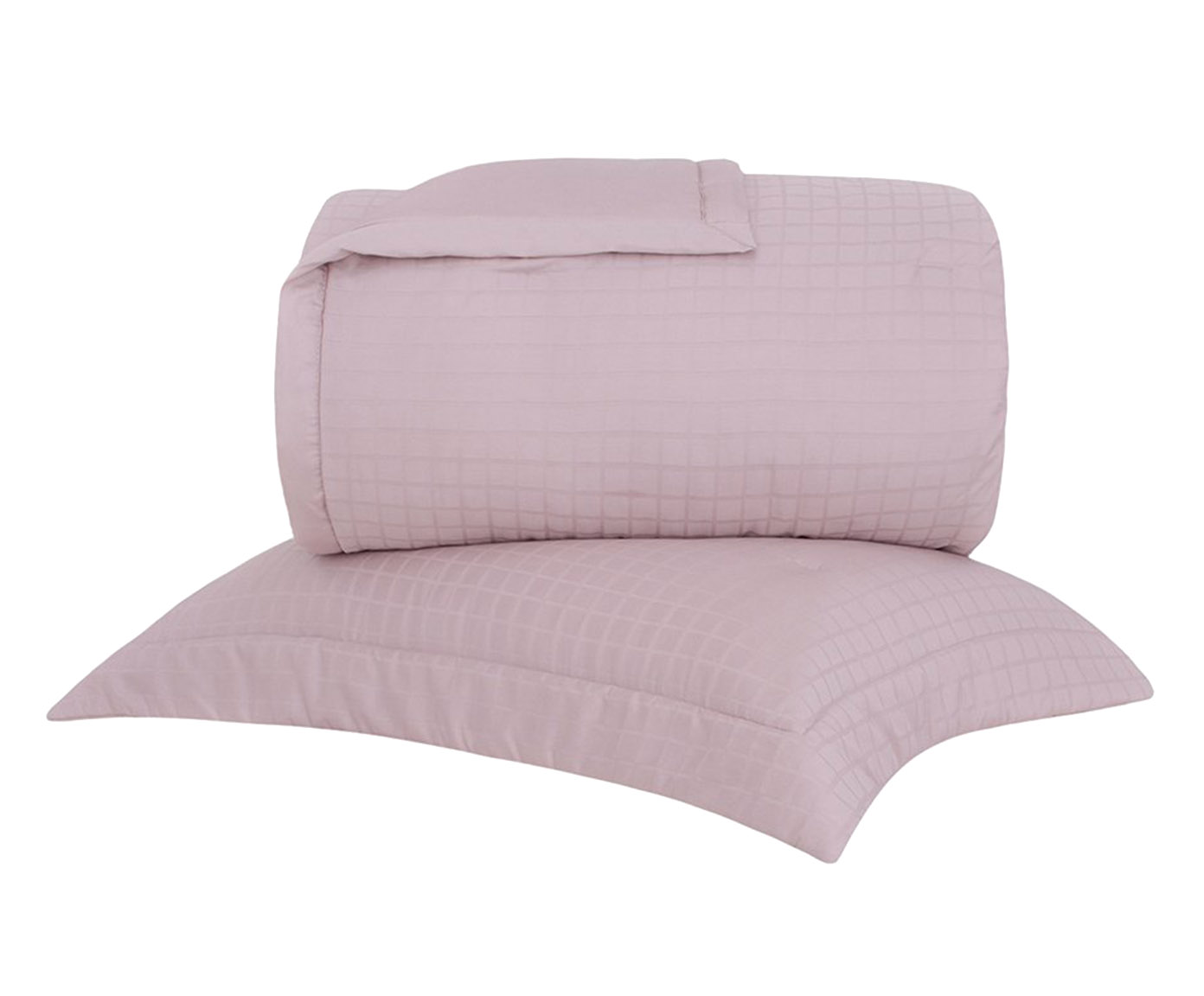 Jogo de Cobre-Leito Damask Square Rosa 300 Fios - image 0