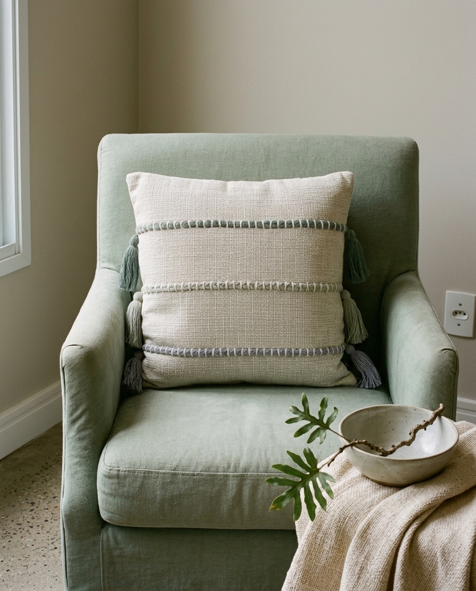 Capa de Almofada Lina Pingente Malva image number 2