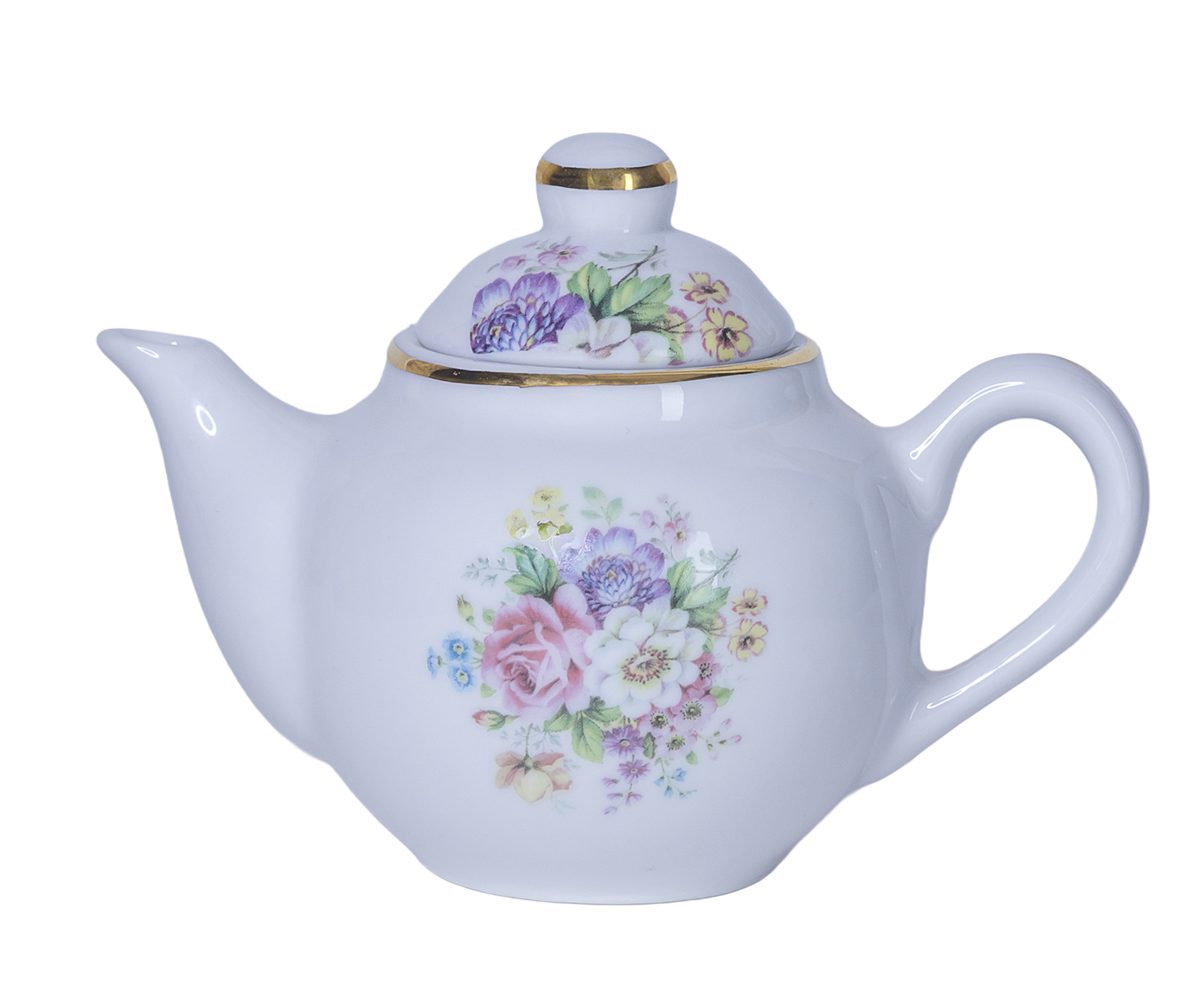 Leiteira Helena em Porcelana com Ouro - image 0