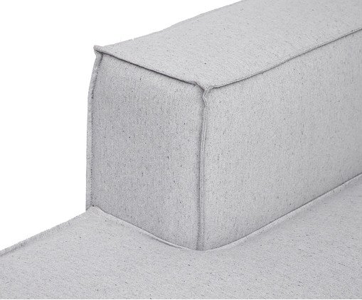 Sof&aacute; M&oacute;dulo Chaise Mensa Cinza Claro image number 4