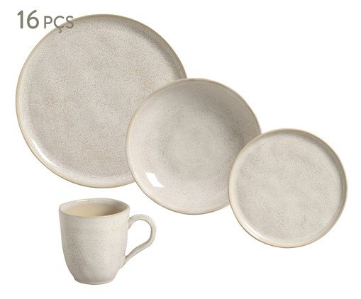 Aparelho de Jantar Bio Latte Off-white - image 0