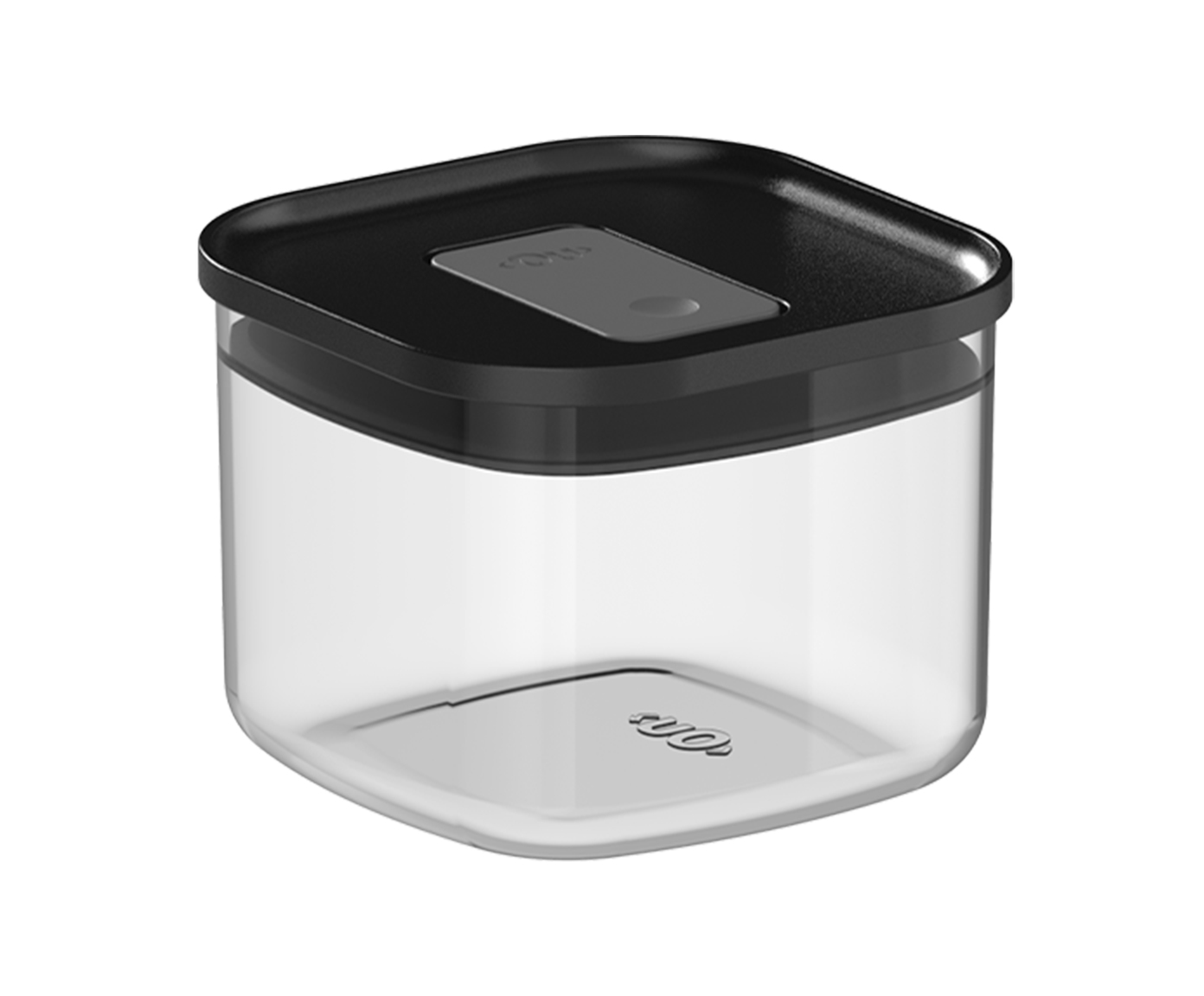 Pote Herm&eacute;tico Quadrado Duo Lock Preto - image 0