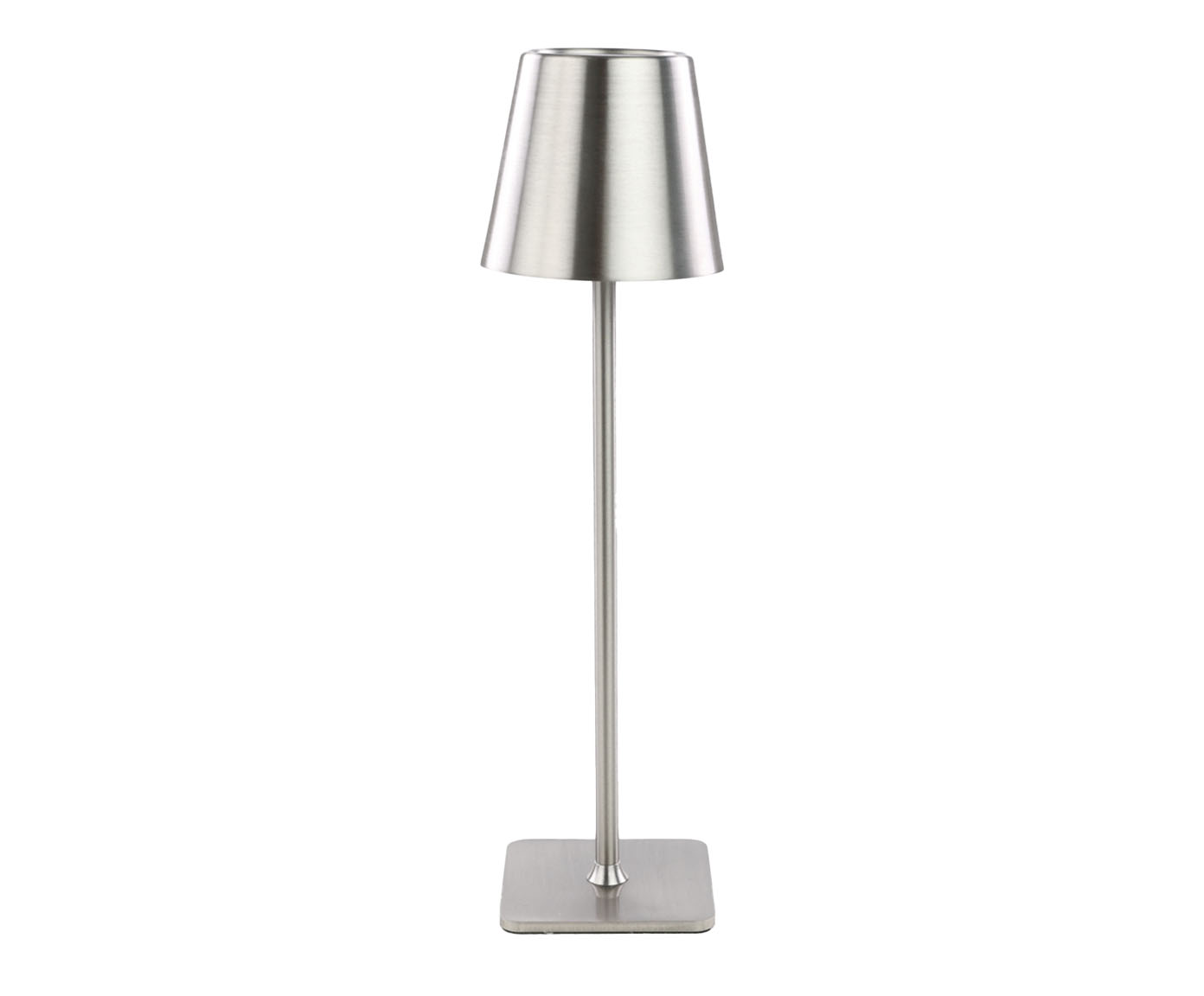 Lumin&aacute;ria de Mesa em Metal Slim USB Prateado - image 0