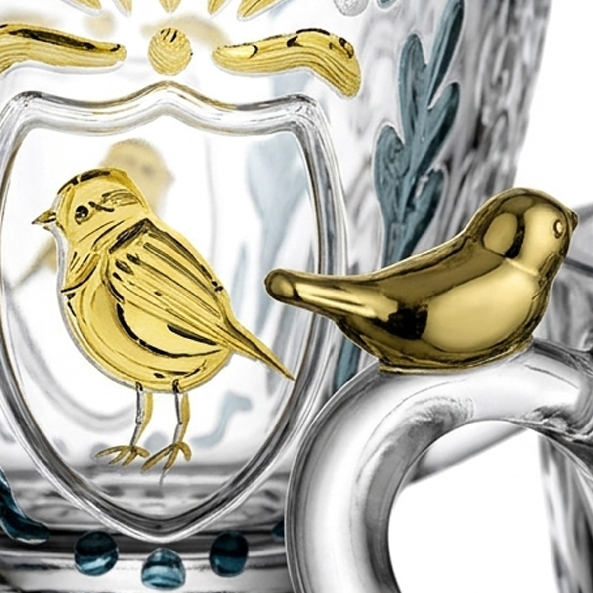 Jogo de X&iacute;caras para Caf&eacute; em Cristal Ecol&oacute;gico Canary &Acirc;mbar image number 2