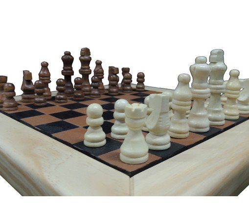 Jogo de Xadrez de Madeira Recouro - Caramelo image number 2