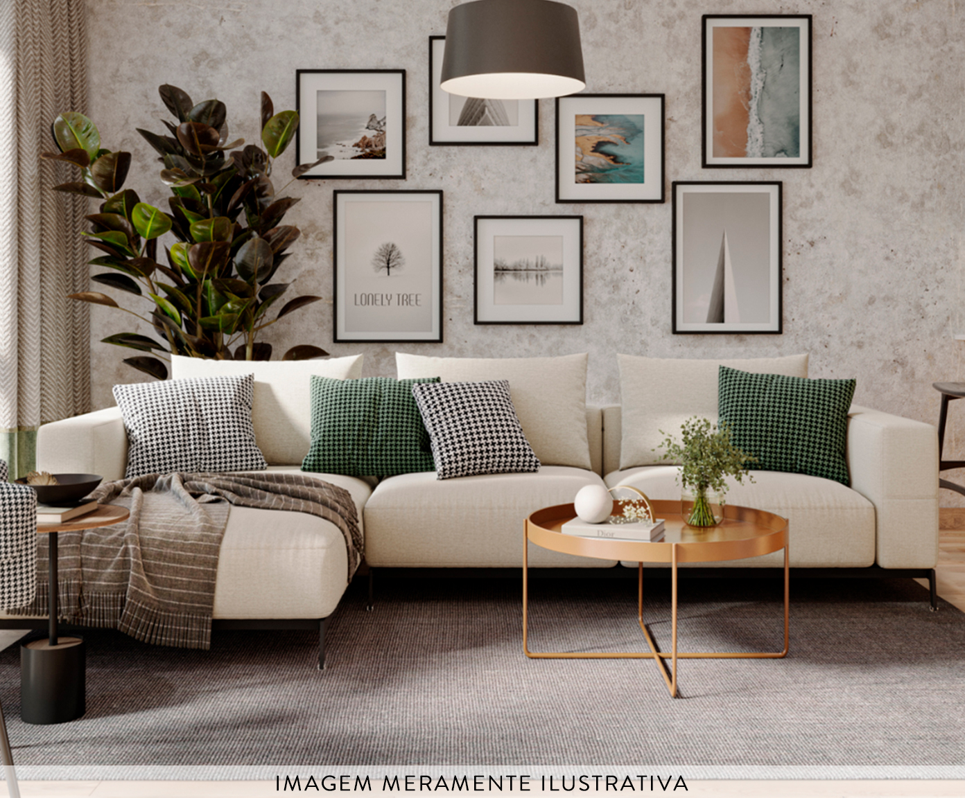 Tapete de Sisal Boucle OniX Retangular - image 1