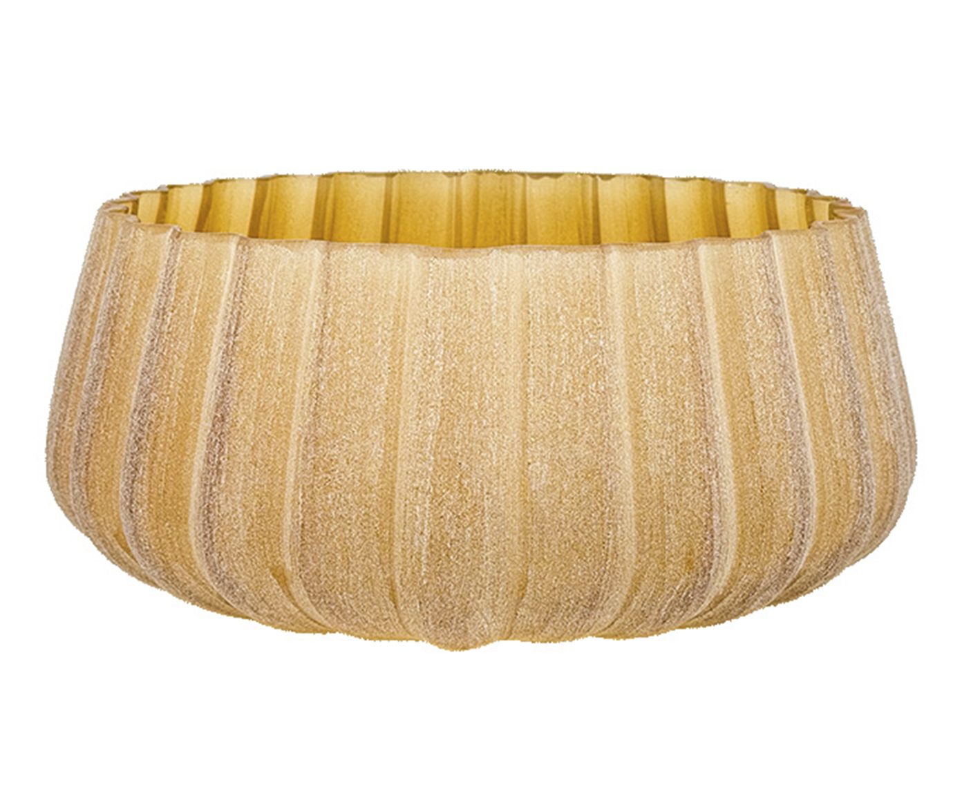 Vaso Decorativo Ondul&eacute; &Acirc;mbar Fosco - image 0