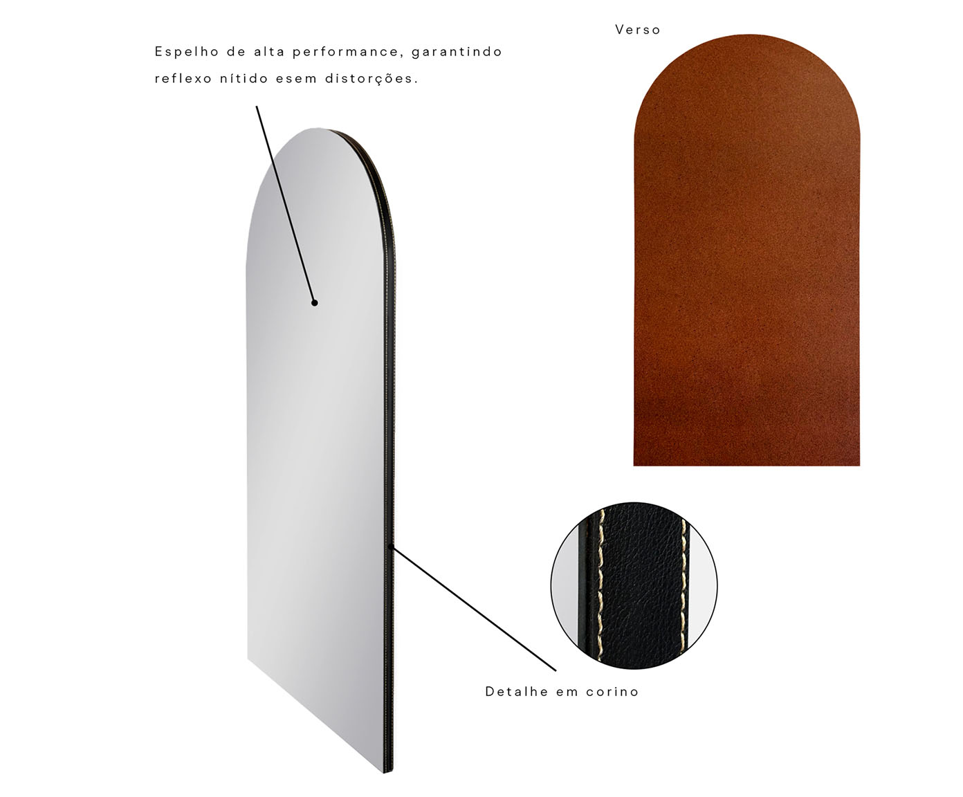 Espelho Marrocos Preto image number 5