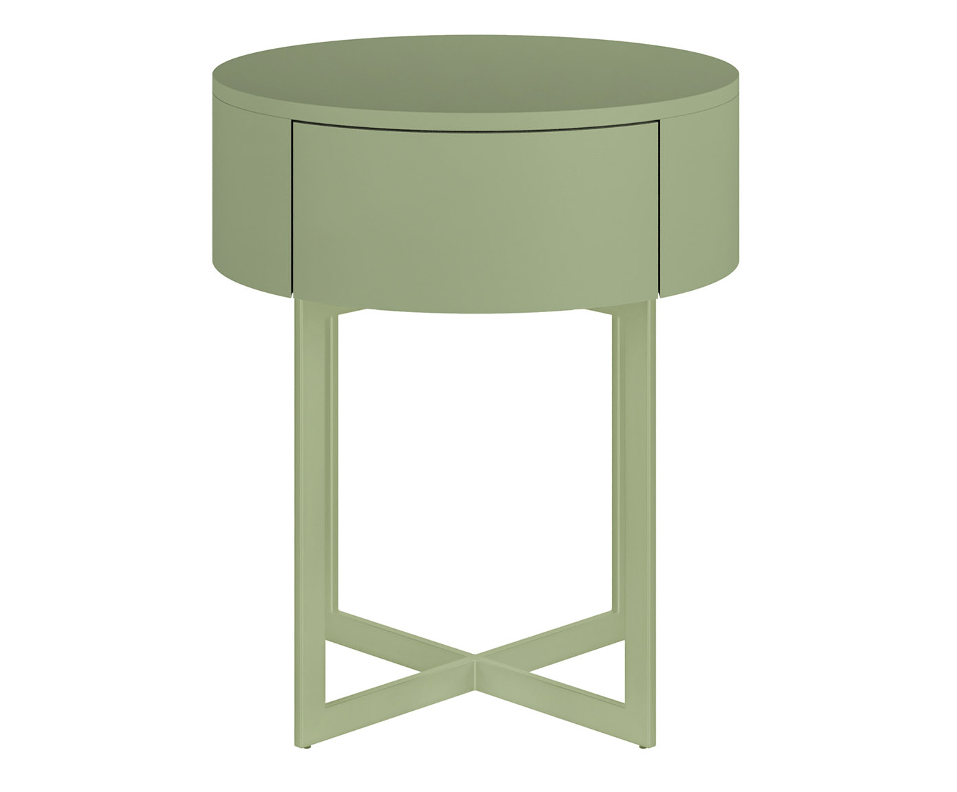 Mesa de Cabeceira Redonda Pecci Verde Caru&aacute; - image 0