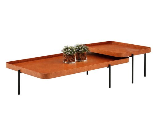 Mesa De Centro Living Castanho image number 1