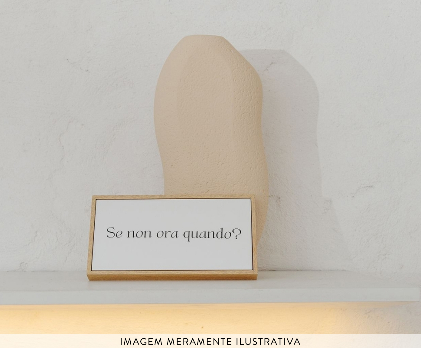 Azulejo Decorativo com Moldura "Se non ora" - image 1
