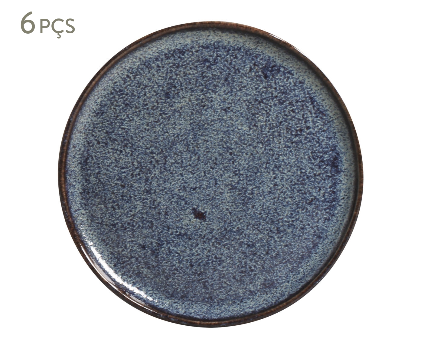 Jogo de Pratos para P&atilde;o Bio Titanium Azul Escuro - image 0