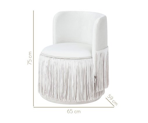 Poltrona Franja Dupla - Off White image number 10